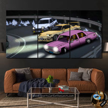 Load image into Gallery viewer, Initial D Simpsons Canvas FREE Shipping Worldwide!!