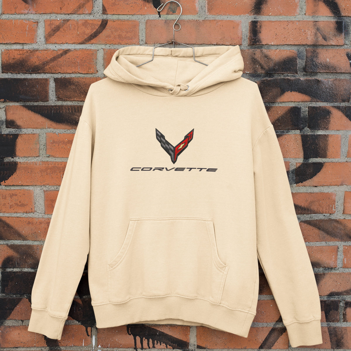 Corvette hoodie yellow hotsell