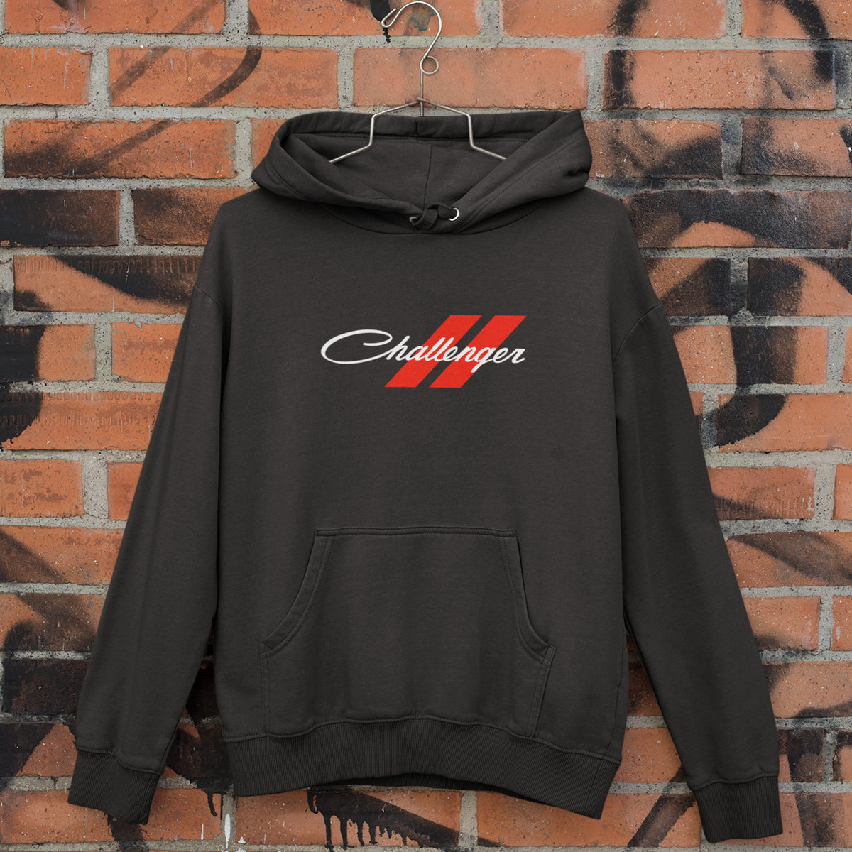 【完売/XL】FTC CHALLENGER PULLOVER HOODY mockup-of-a-hanging-hoodie-by-