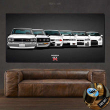 Load image into Gallery viewer, Nissan GT-R Canvas FREE Shipping Worldwide!! - Sports Car Enthusiasts