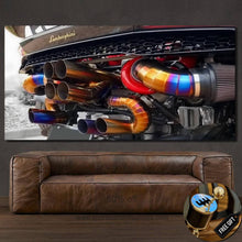 Load image into Gallery viewer, Lamborghini Huracan Exhaust Canvas FREE Shipping Worldwide!! - Sports Car Enthusiasts