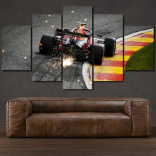 Load image into Gallery viewer, F1 Formula One Red Bull Racing Spa-Francorchamps 5-piece framed canvas print – wall art gift for sports car enthusiasts