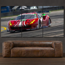 Load image into Gallery viewer, 488 GTE 3-piece framed canvas print – premium motorsport wall art