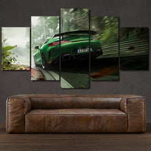 Laden Sie das Bild in den Galerie-Viewer, Mercedes Benz AMG GT R 5-piece framed canvas print – wall art gift for sports car enthusiasts