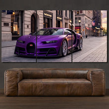 Load image into Gallery viewer, Bugatti Chiron Pur Sport Mat Armstrong 3-piece framed canvas print – premium motorsport wall art