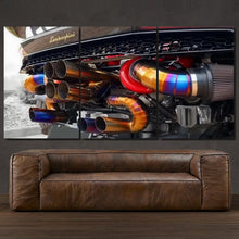 Laden Sie das Bild in den Galerie-Viewer, Lamborghini Huracan 3-piece framed canvas print – premium motorsport wall art