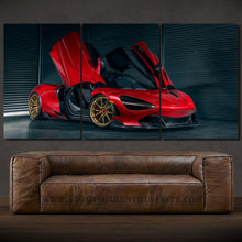 Load image into Gallery viewer, McLaren 720S 3-piece framed canvas print – premium motorsport wall art