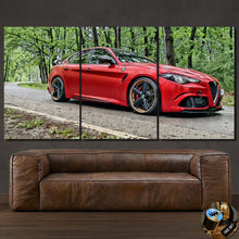 Load image into Gallery viewer, Alfa Romeo Giulia Quadrifoglio Canvas FREE Shipping Worldwide!!