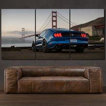 Load image into Gallery viewer, Ford Mustang 3-piece framed canvas print – premium motorsport wall art