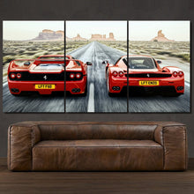 Load image into Gallery viewer, Ferrari Enzo F50 3-piece framed canvas print – premium motorsport wall art