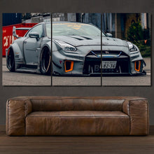 Charger l'image dans la galerie, Nissan GT-R R35 Liberty Walk 3-piece framed canvas print – premium motorsport wall art