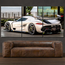 Load image into Gallery viewer, Koenigsegg Jesko 3-piece framed canvas print – premium motorsport wall art