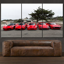 Load image into Gallery viewer, Ferrari Enzo F40 F50 288 GTO 3-piece framed canvas print – premium motorsport wall art