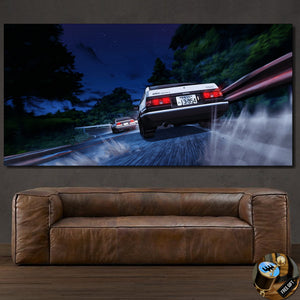 Initial D Canvas FREE Shipping Worldwide!! - Sports Car Enthusiasts