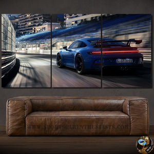 Porsche 911 GT3 Canvas FREE Shipping Worldwide!! - Sports Car Enthusiasts