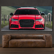 Load image into Gallery viewer, Audi RS6 3-piece framed canvas print – premium motorsport wall art