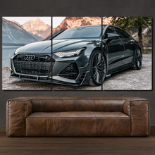 Load image into Gallery viewer, Audi RS7-R ABT 3-piece framed canvas print – premium motorsport wall art