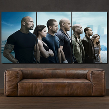 Laden Sie das Bild in den Galerie-Viewer, Fast &amp; Furious 3-piece framed canvas print – premium motorsport wall art