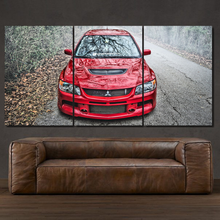 Load image into Gallery viewer, Mitsubishi Evolution EVO 9 3-piece framed canvas print – premium motorsport wall art