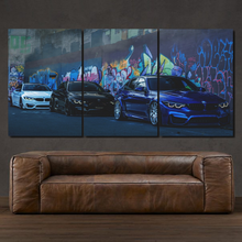 Charger l'image dans la galerie, BMW M3 F80 M4 F82 3-piece framed canvas print – premium motorsport wall art
