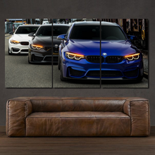 Load image into Gallery viewer, BMW M3 F80 M4 F82 3-piece framed canvas print – premium motorsport wall art