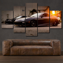 Load image into Gallery viewer, Toyota Supra 5-piece framed canvas print – wall art gift for sports car enthusiasts