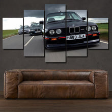 Load image into Gallery viewer, BMW M3 E30 E36 E46 5-piece framed canvas print – wall art gift for sports car enthusiasts