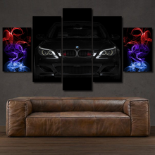 Load image into Gallery viewer, BMW E60 M5 5-piece framed canvas print – wall art gift for sports car enthusiasts