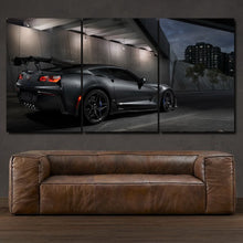 Load image into Gallery viewer, Chevrolet Corvette ZR1 C7 3-piece framed canvas print – premium motorsport wall art
