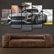 Laden Sie das Bild in den Galerie-Viewer, Mercedes Benz AMG GT S 5-piece framed canvas print – wall art gift for sports car enthusiasts