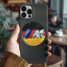 Charger l'image dans la galerie, Coque iPhone en fibre de carbone et verre trempé Audi, livraison gratuite dans le monde entier