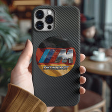 Charger l'image dans la galerie, Coque iPhone en fibre de carbone et verre trempé Audi, livraison gratuite dans le monde entier