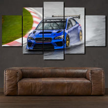 Charger l'image dans la galerie, Subaru Impreza WRX STI Nurburgring 5-piece framed canvas print – wall art gift for sports car enthusiasts