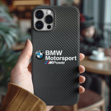 Load image into Gallery viewer, BMW M Motorsport Tempered Glass iPhone Case FREE Shipping Worldwide!