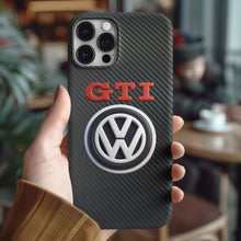 Load image into Gallery viewer, VW Volkswagen Golf GTI Tempered Glass iPhone Case FREE Shipping Worldwide!