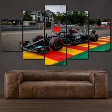 Load image into Gallery viewer, F1 Formula One Mercedes AMG Petronas Spa-Francorchamps 5-piece framed canvas print – wall art gift for sports car enthusiasts