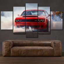 Load image into Gallery viewer, Dodge Challenger SRT 5-piece framed canvas print – wall art gift for sports car enthusiasts