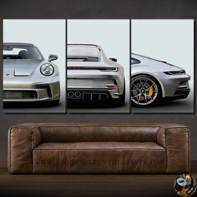 Porsche 911 992 GT3 Canvas FREE Shipping Worldwide!!