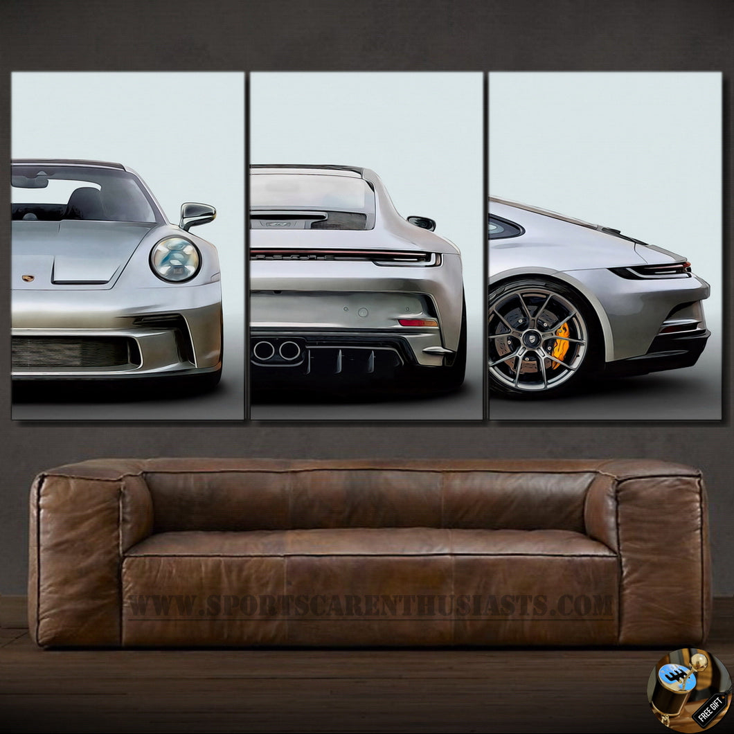 Porsche 911 992 GT3 Canvas FREE Shipping Worldwide!!
