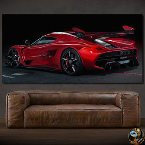 Koenigsegg Jesko Canvas FREE Shipping Worldwide!!