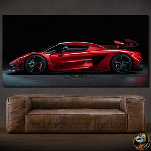 Koenigsegg Jesko Canvas FREE Shipping Worldwide!!