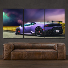 Load image into Gallery viewer, Lamborghini Huracan 3-piece framed canvas print – premium motorsport wall art