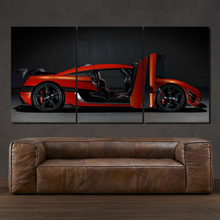 Load image into Gallery viewer, Koenigsegg Agera one:1 3-piece framed canvas print – premium motorsport wall art