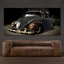Load image into Gallery viewer, VW Volkswagen Beetle 3-piece framed canvas print – premium motorsport wall art