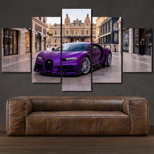 Laden Sie das Bild in den Galerie-Viewer, Bugatti Chiron Pur Sport Mat Armstrong 5-piece framed canvas print – wall art gift for sports car enthusiasts