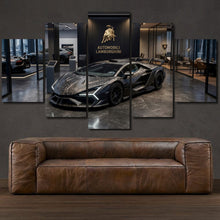 Load image into Gallery viewer, Lamborghini Revuelto 5-piece framed canvas print – wall art gift for sports car enthusiasts