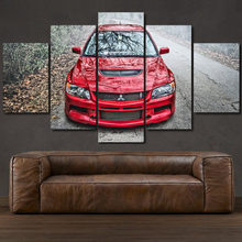 Load image into Gallery viewer, Mitsubishi Evolution EVO 9 
5-piece framed canvas print – wall art gift for sports car enthusiasts