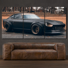 Charger l'image dans la galerie, Datsun 240Z 3-piece framed canvas print – premium motorsport wall art