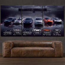 Load image into Gallery viewer, Mercedes Benz AMG 190E EVO2 CLK GTR CLK63 C63 GT AMG-ONE 3-piece framed canvas print – premium motorsport wall art