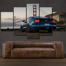 Load image into Gallery viewer, Ford Mustang 5-piece framed canvas print – wall art gift for sports car enthusiasts